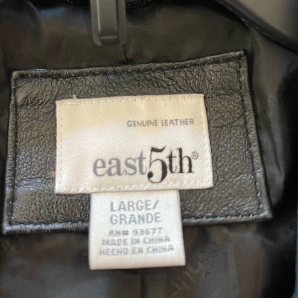 SOLD East 5th leather jacket - Picture 2 of 3